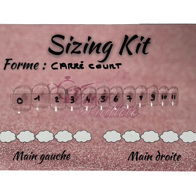 Sizing kit (guide de mesures)