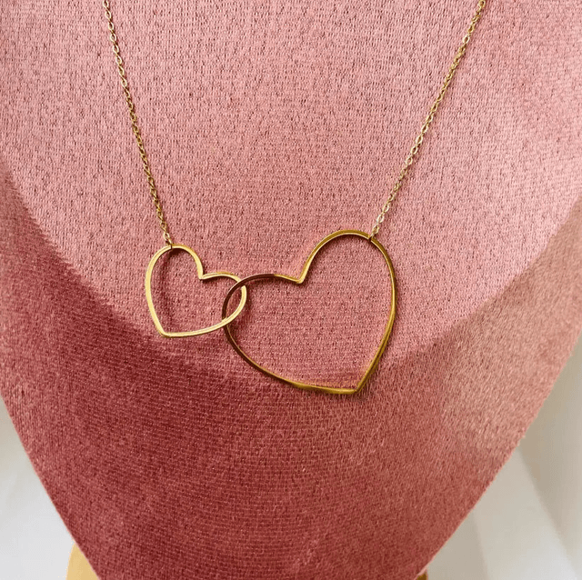 Collier Double Coeur