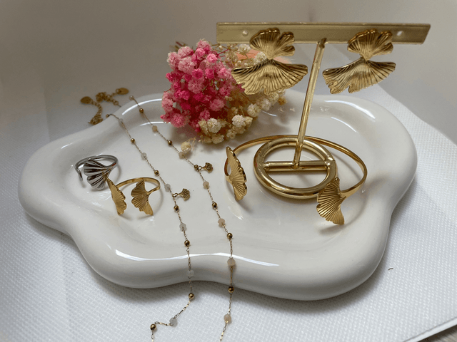 Boucles feuilles de Ginkgo