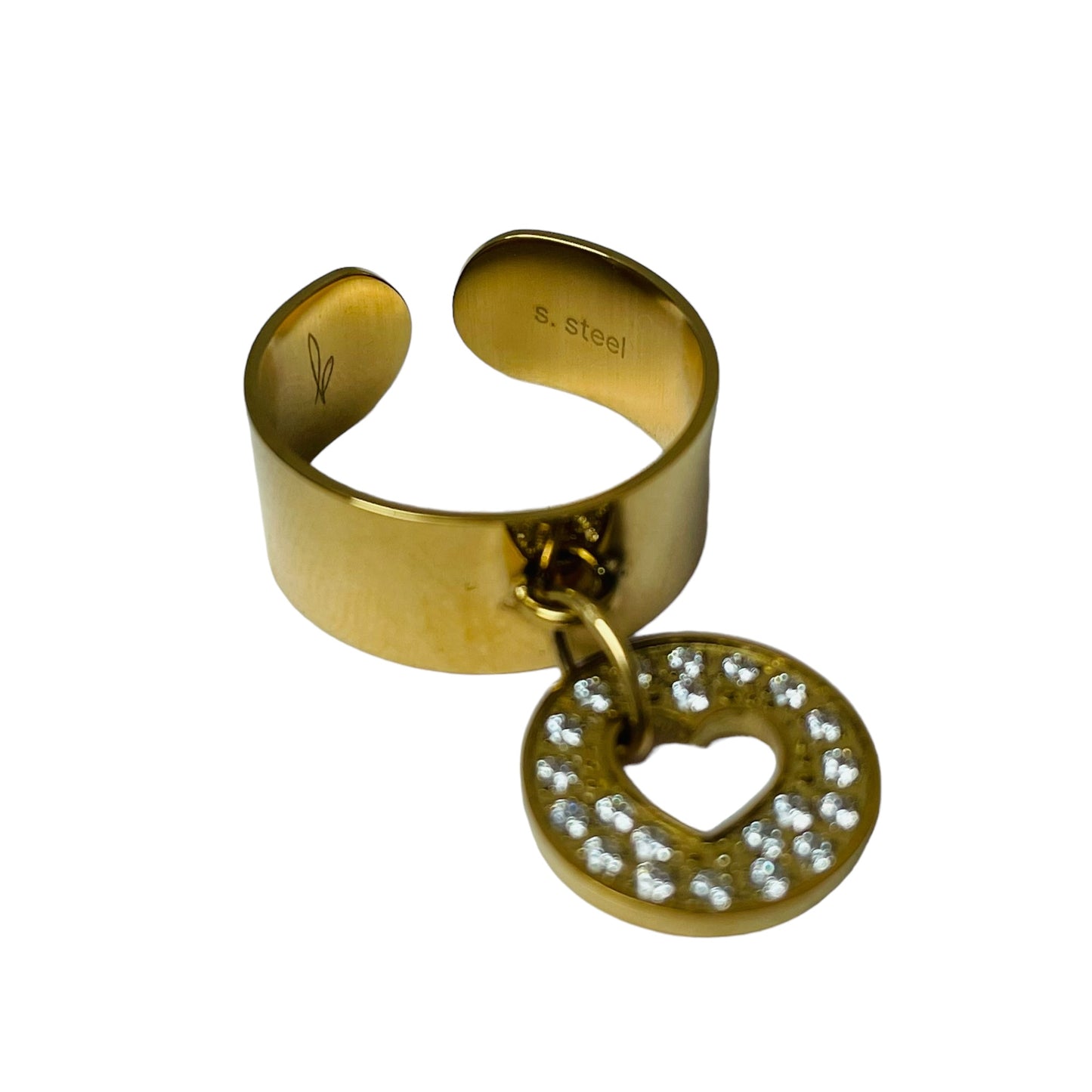 Bague Coeur strass