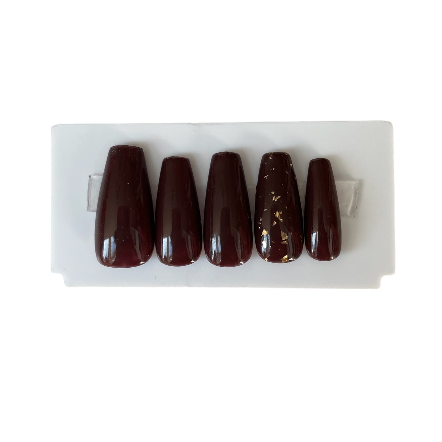 🍫 Modèle Chocolate - Faux Ongles Réutilisables 🍫