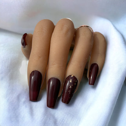 🍫 Modèle Chocolate - Faux Ongles Réutilisables 🍫
