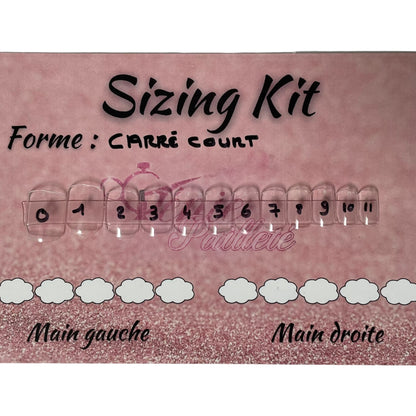 Sizing kit (guide de mesures)