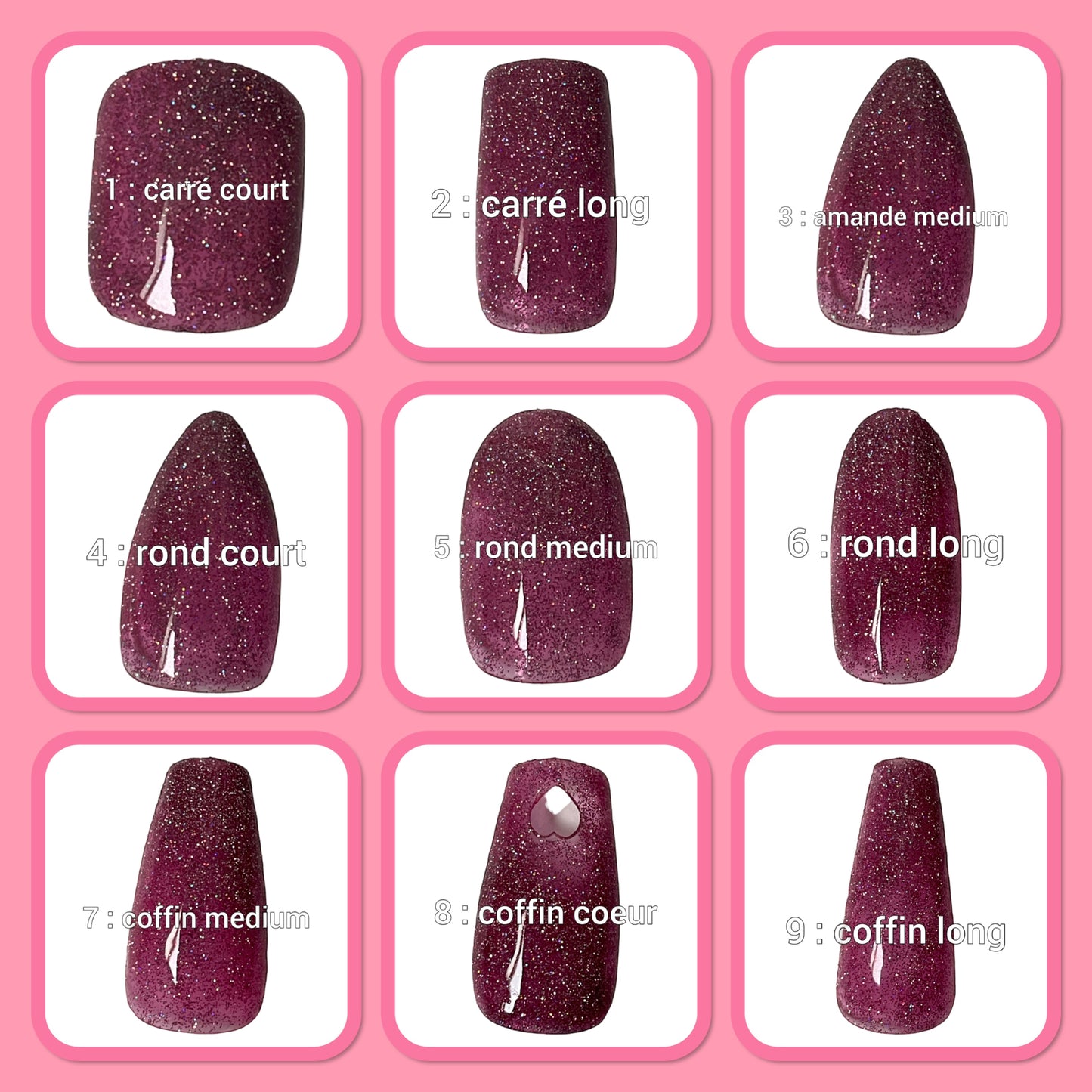 🍫 Modèle Chocolate - Faux Ongles Réutilisables 🍫