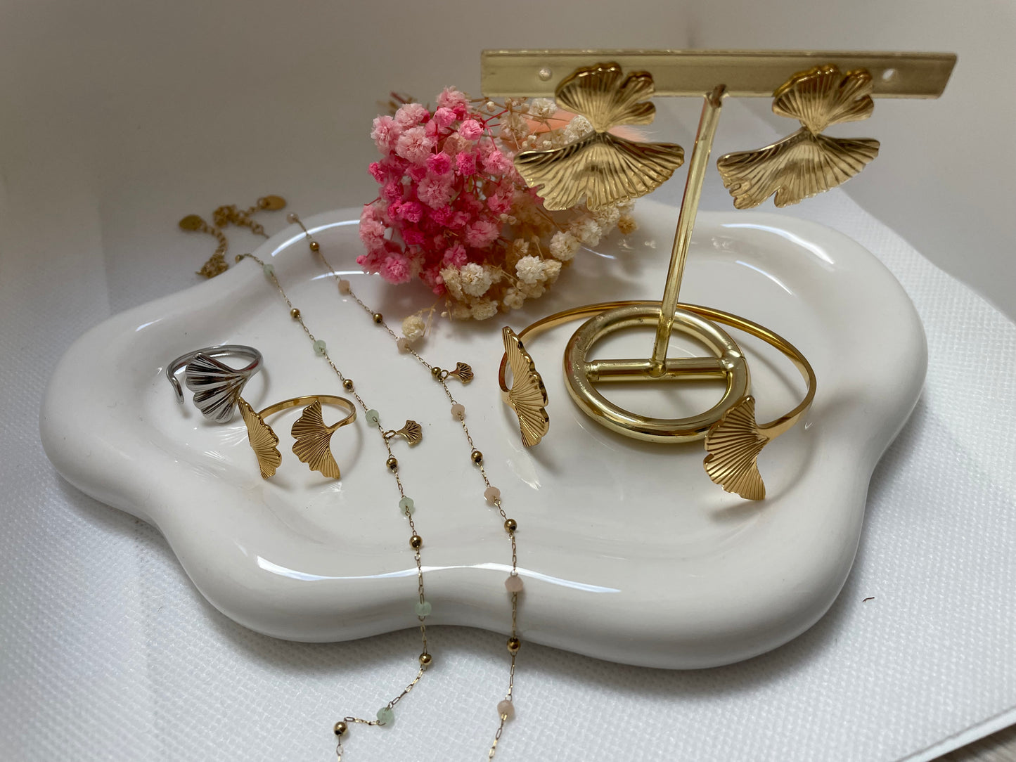 Boucles feuilles de Ginkgo